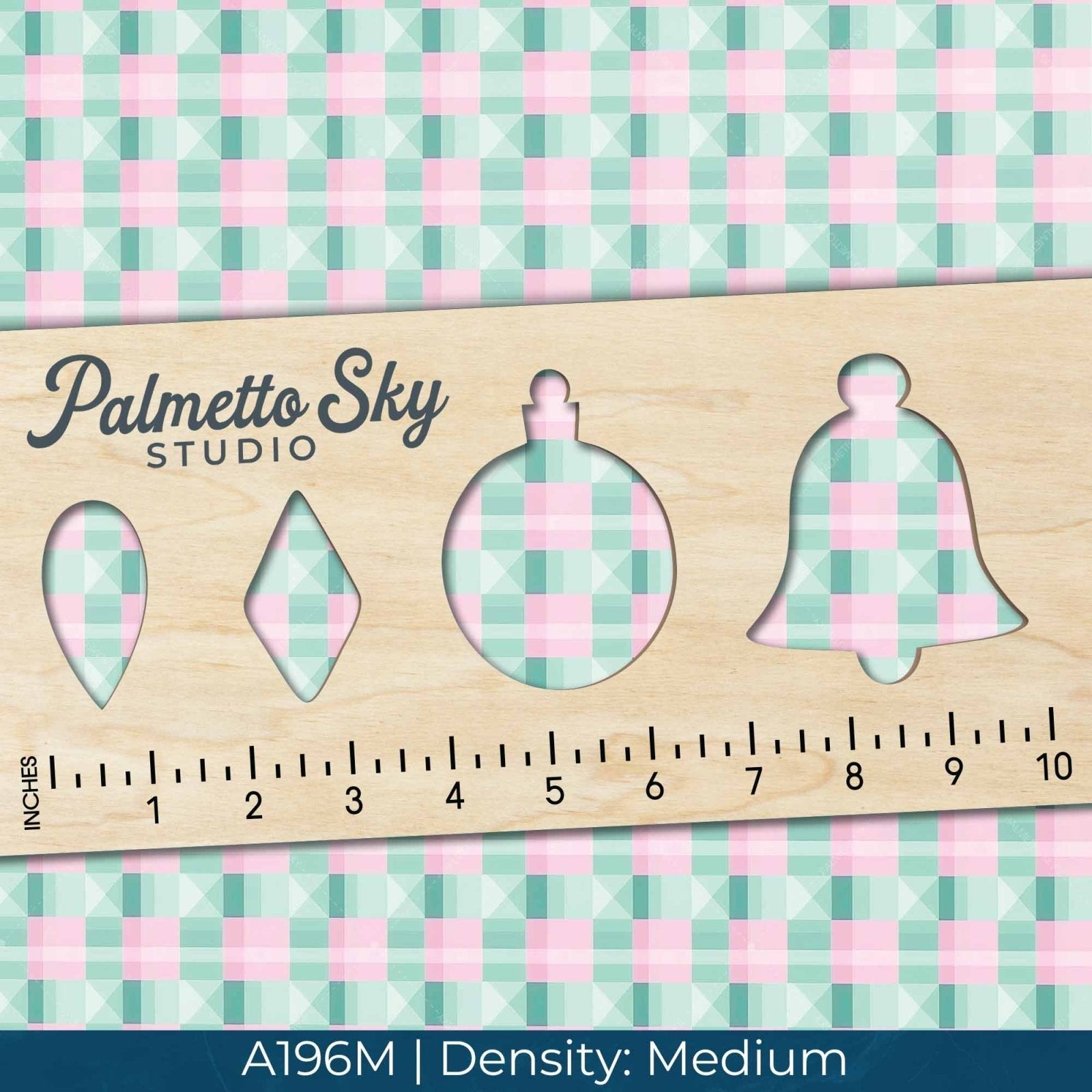 A196 Mint Green Geometric - Palmetto Sky Studio