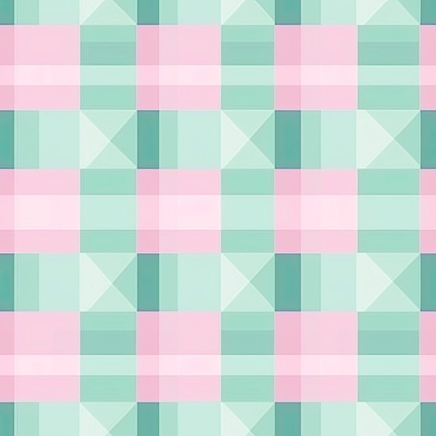 A196 Mint Green Geometric - Palmetto Sky Studio