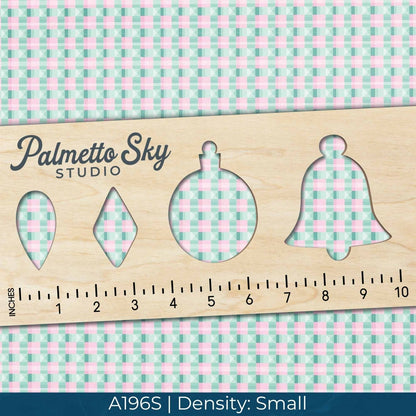 A196 Mint Green Geometric - Palmetto Sky Studio