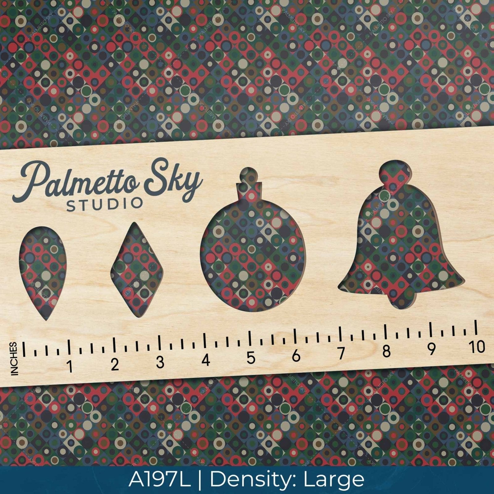 A197 Funky Dotted Squares - Palmetto Sky Studio