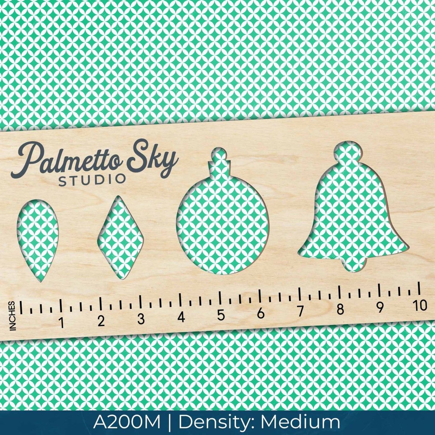 A200 Green Geometric Circles - Palmetto Sky Studio