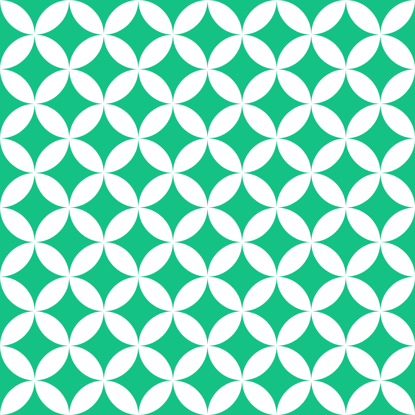 A200 Green Geometric Circles - Palmetto Sky Studio