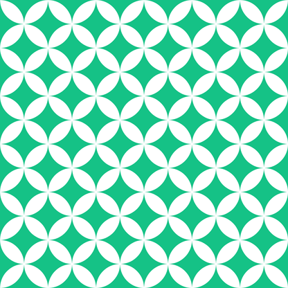 A200 Green Geometric Circles - Palmetto Sky Studio