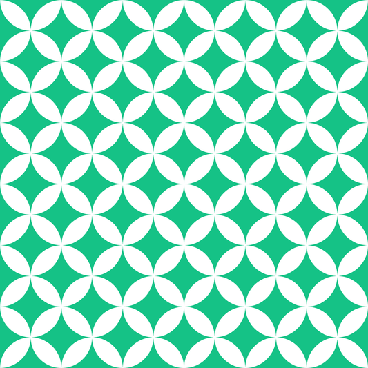 A200 Green Geometric Circles - Palmetto Sky Studio