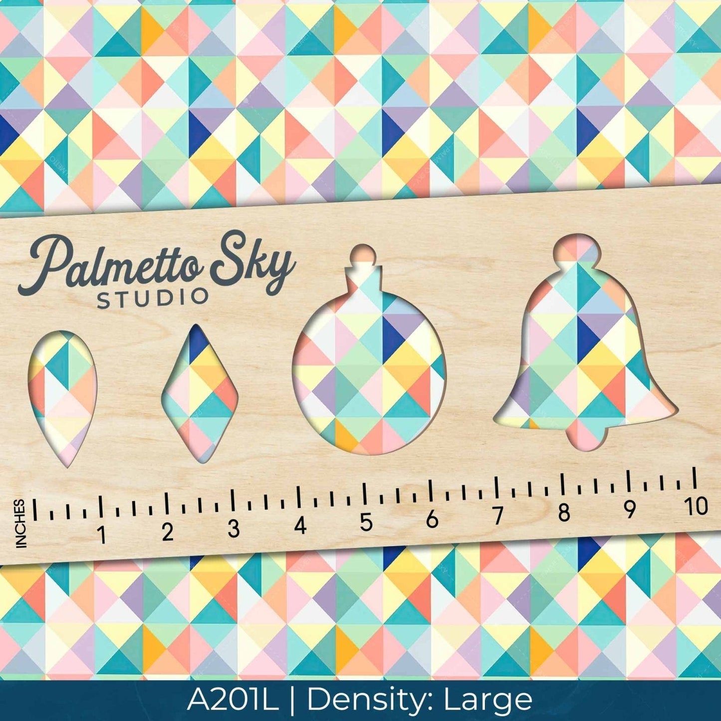 A201 Bright Geometric Diamonds - Palmetto Sky Studio