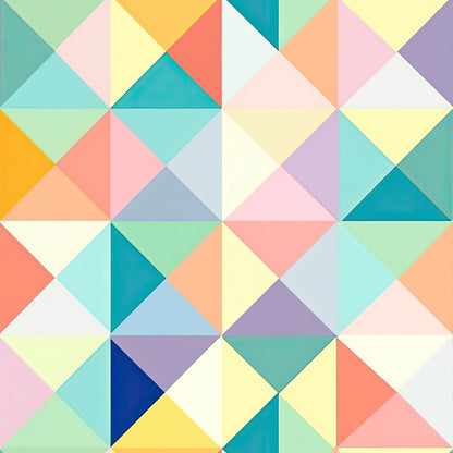 A201 Bright Geometric Diamonds - Palmetto Sky Studio