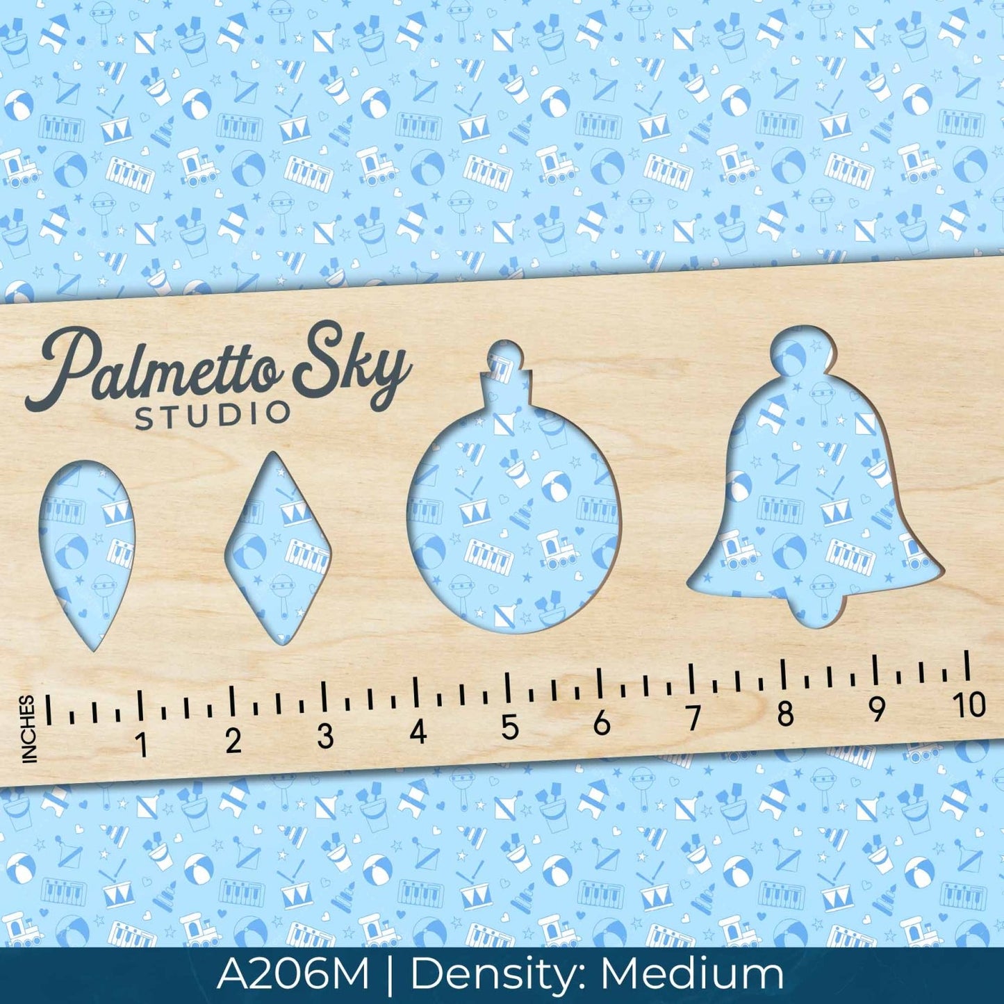 A206 Blue Baby Toys - Palmetto Sky Studio