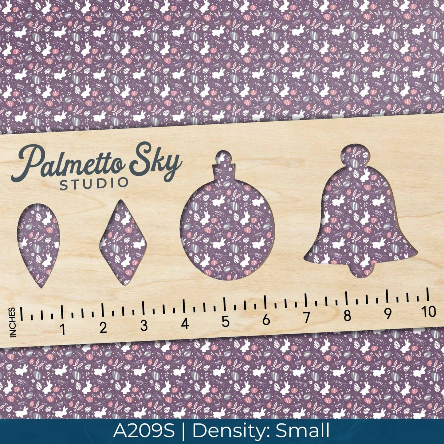 A209 Purple Easter Bunnies - Palmetto Sky Studio