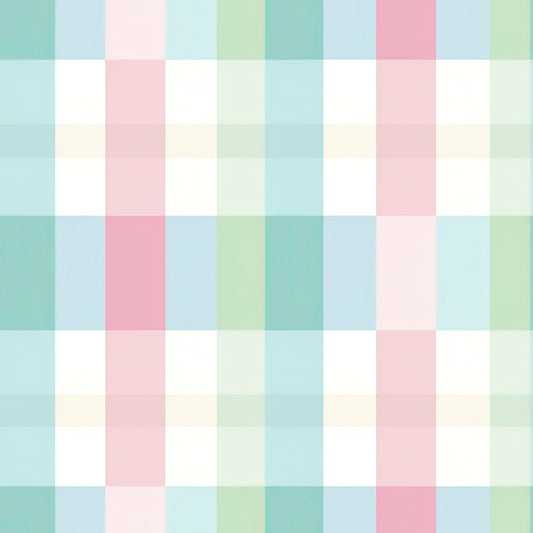 A210 Pastel Geometric Plaid - Palmetto Sky Studio