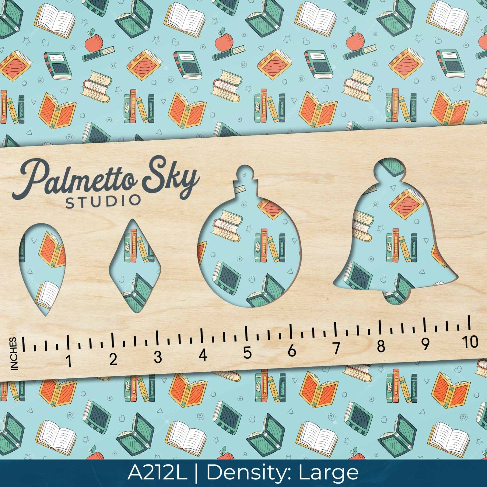 A212 Teal Reading Books - Palmetto Sky Studio