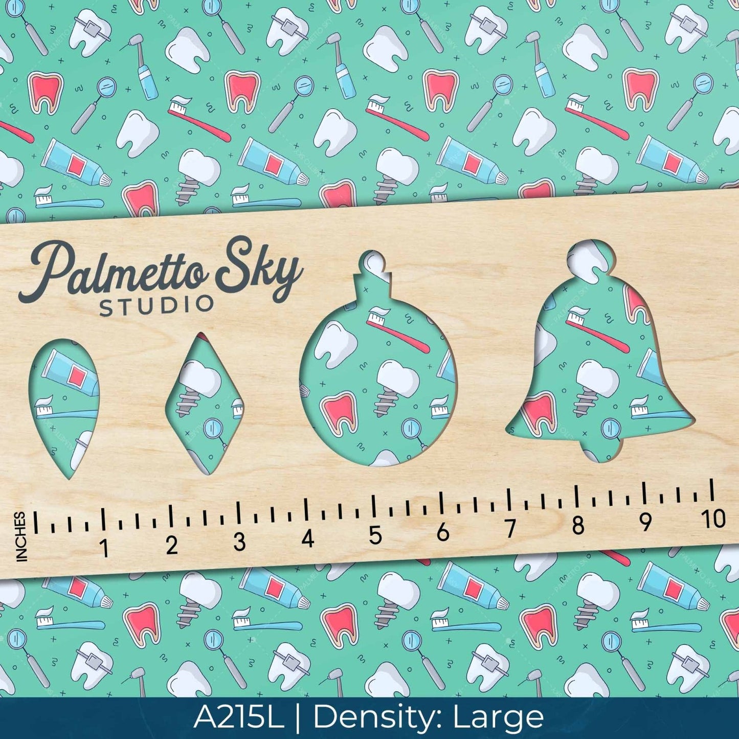 A215 Teal Dental Supplies - Palmetto Sky Studio