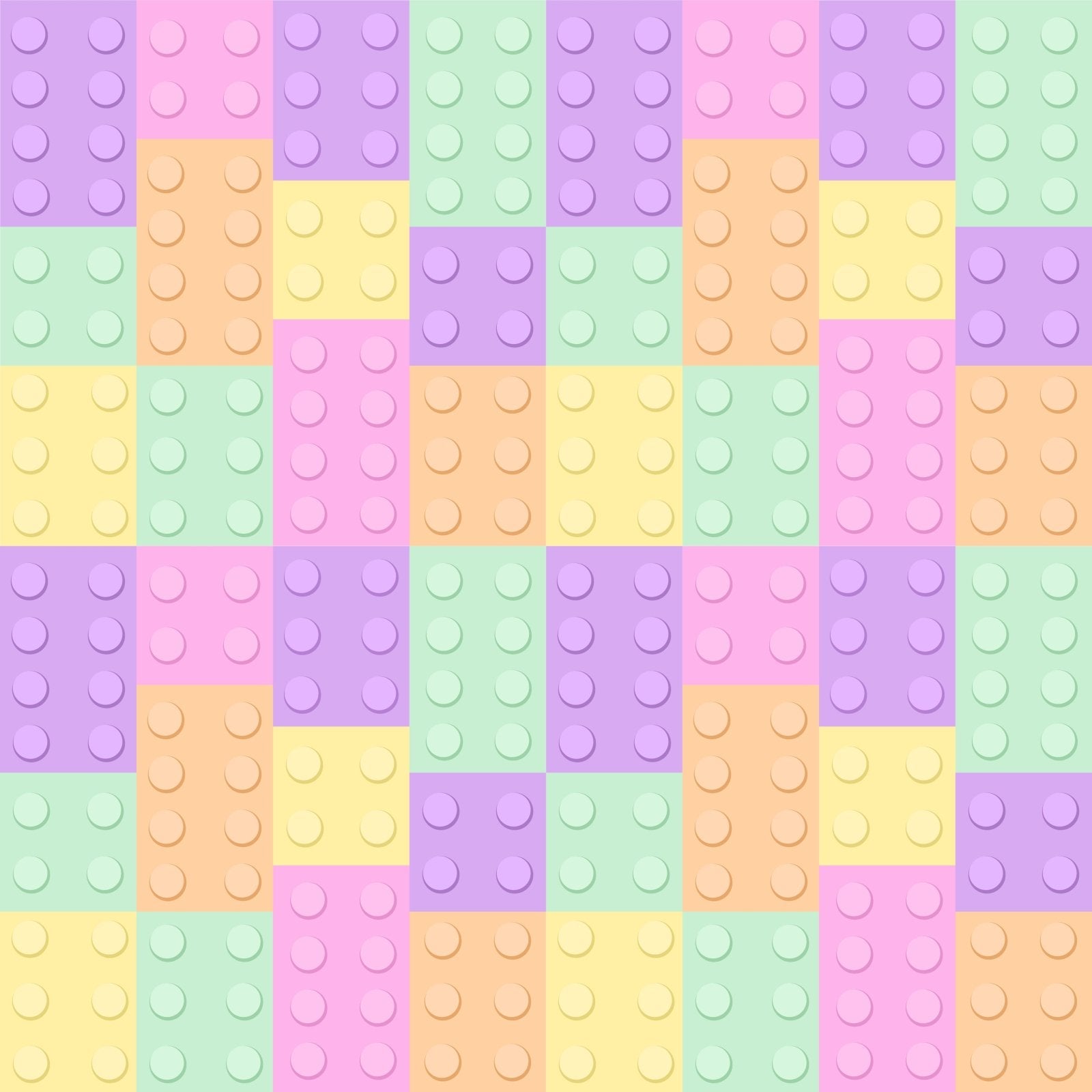 A217 Brightly Colored Bricks - Palmetto Sky Studio
