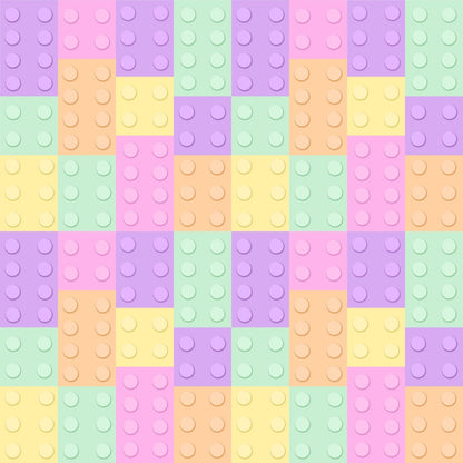 A217 Brightly Colored Bricks - Palmetto Sky Studio