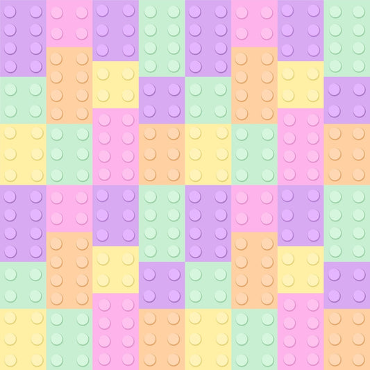 A217 Brightly Colored Bricks - Palmetto Sky Studio
