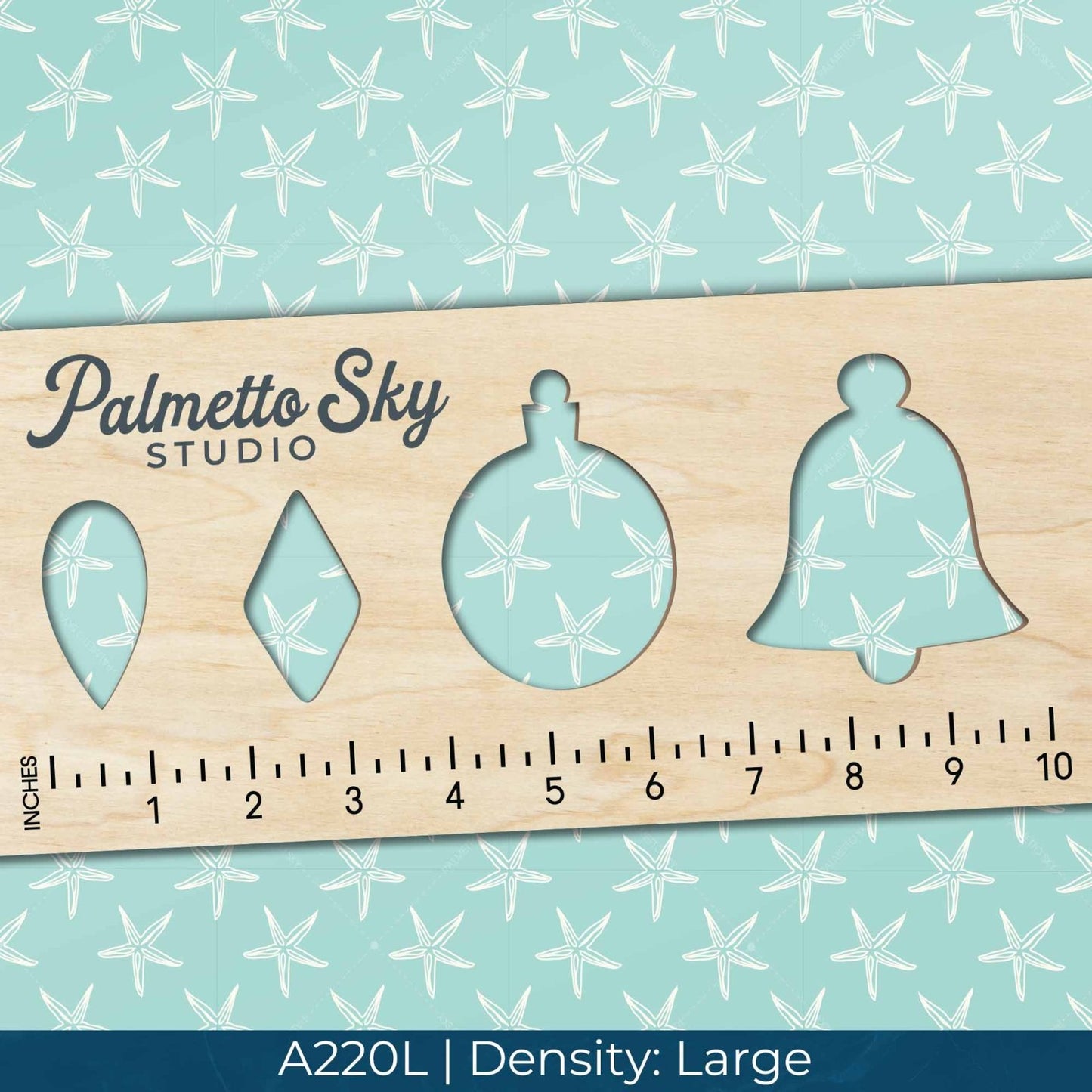 A220 Mint Star Seashells - Palmetto Sky Studio