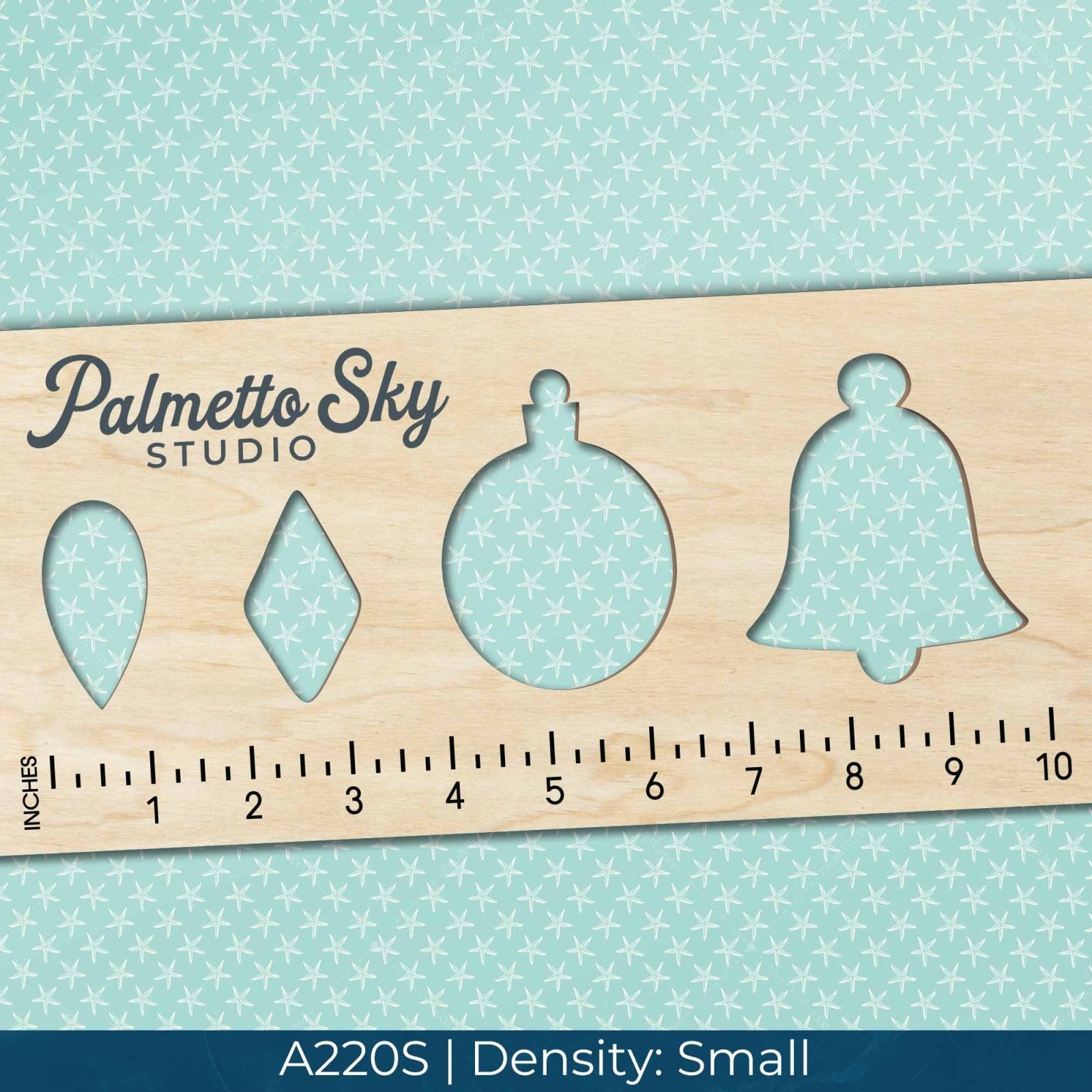 A220 Mint Star Seashells - Palmetto Sky Studio