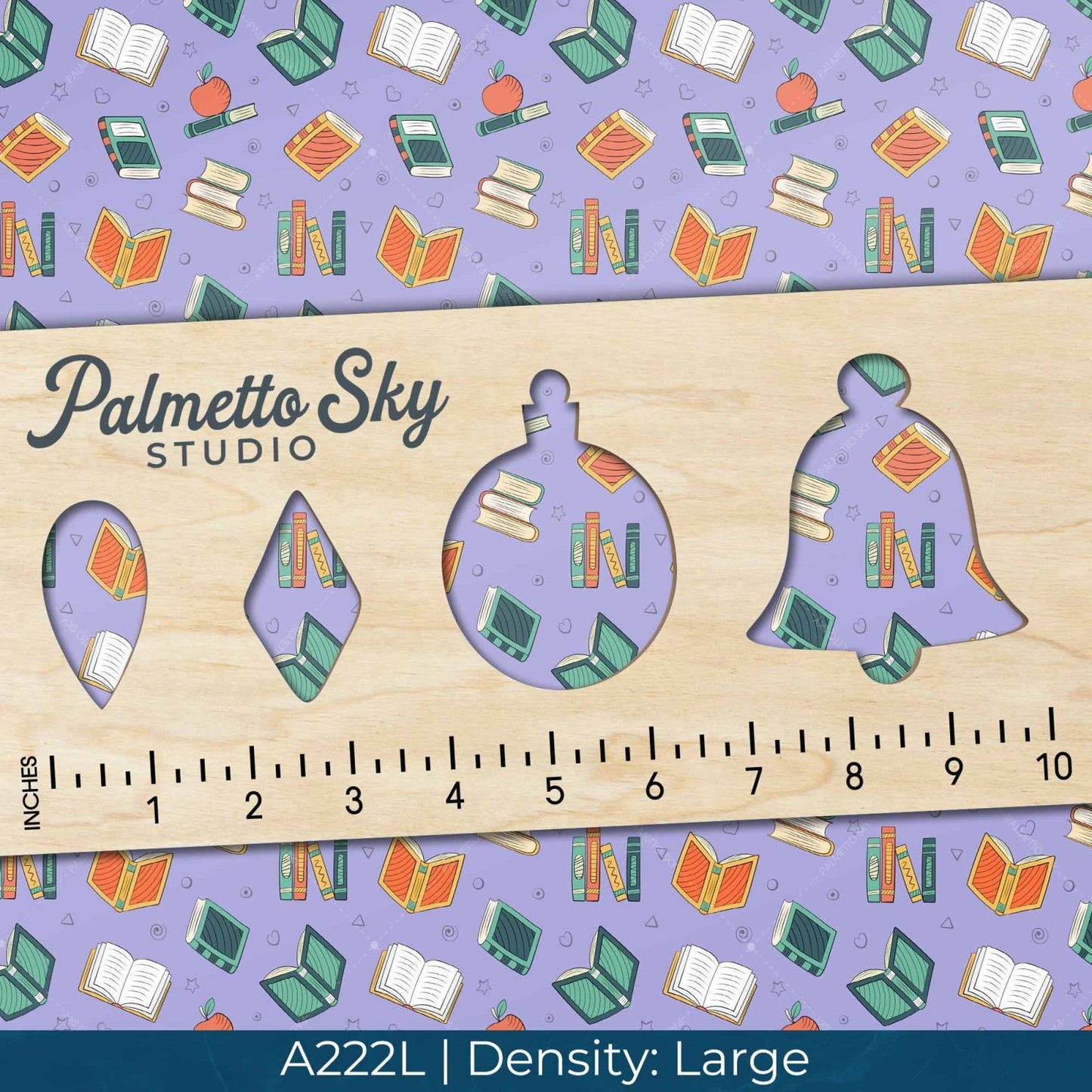 A222 Purple Reading Books - Palmetto Sky Studio