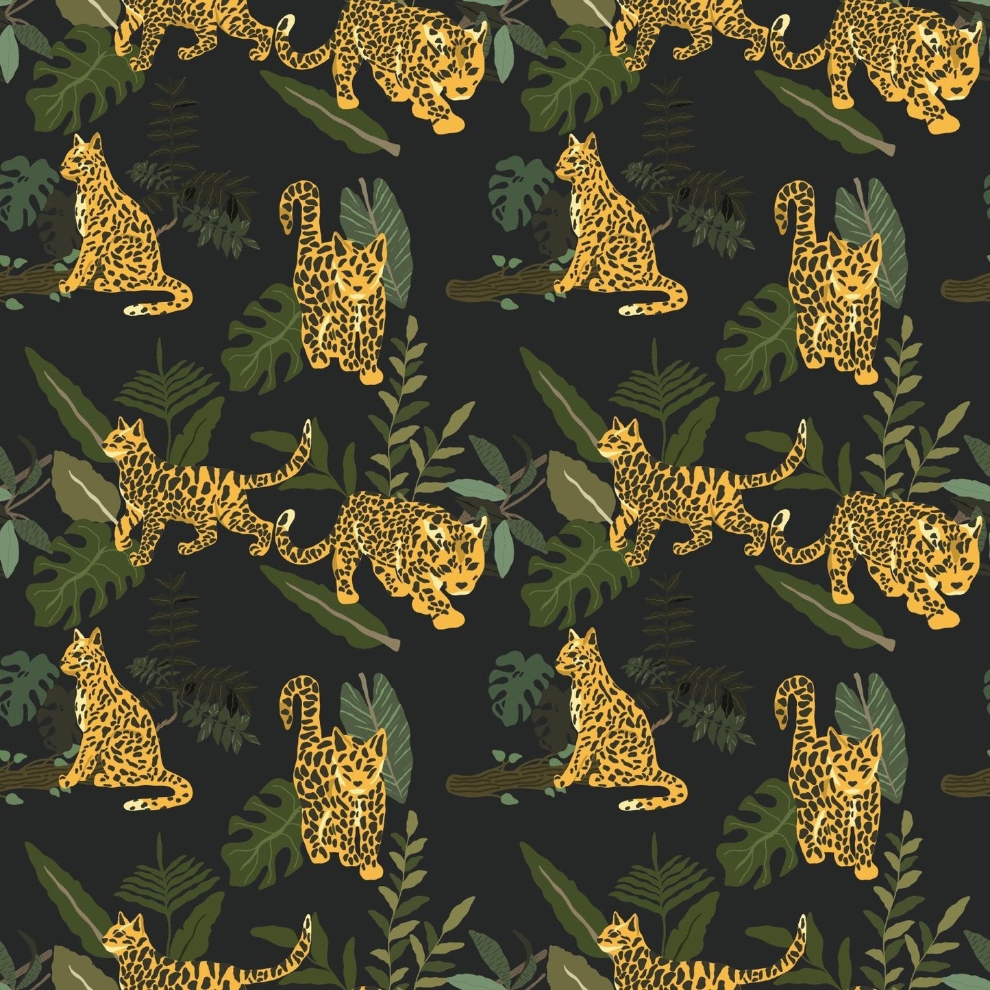 A235 Jungle Cat Pattern - Palmetto Sky Studio