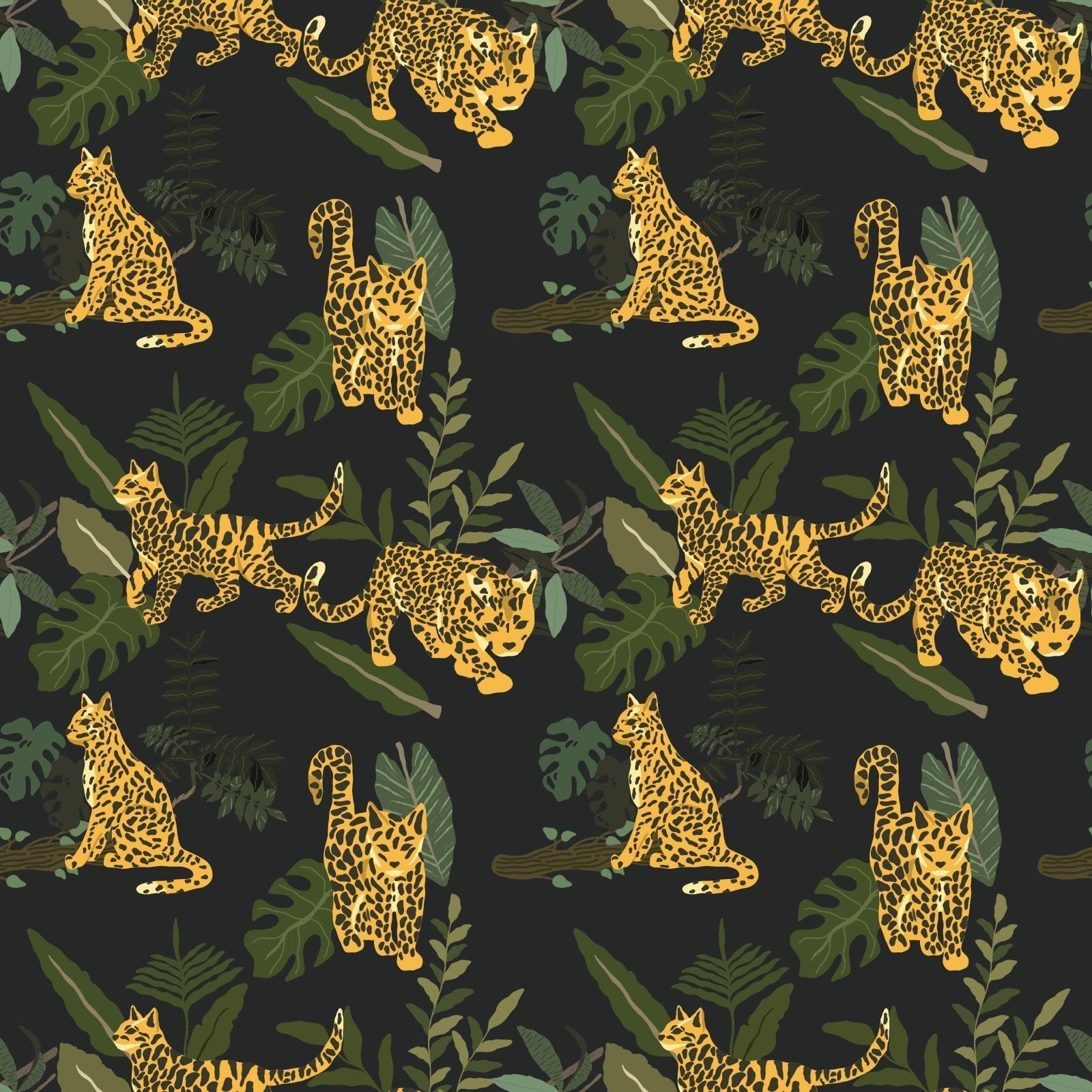 A235 Jungle Cat Pattern - Palmetto Sky Studio