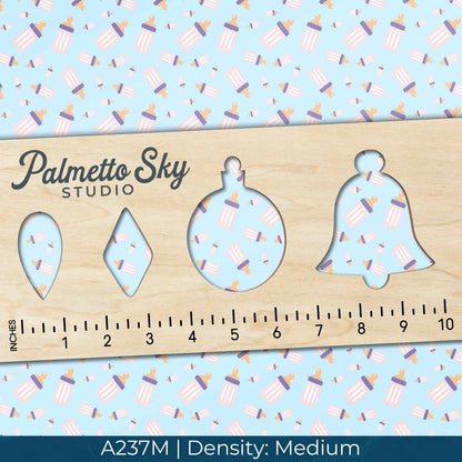 A237 Pink Blue Baby Bottles - Palmetto Sky Studio