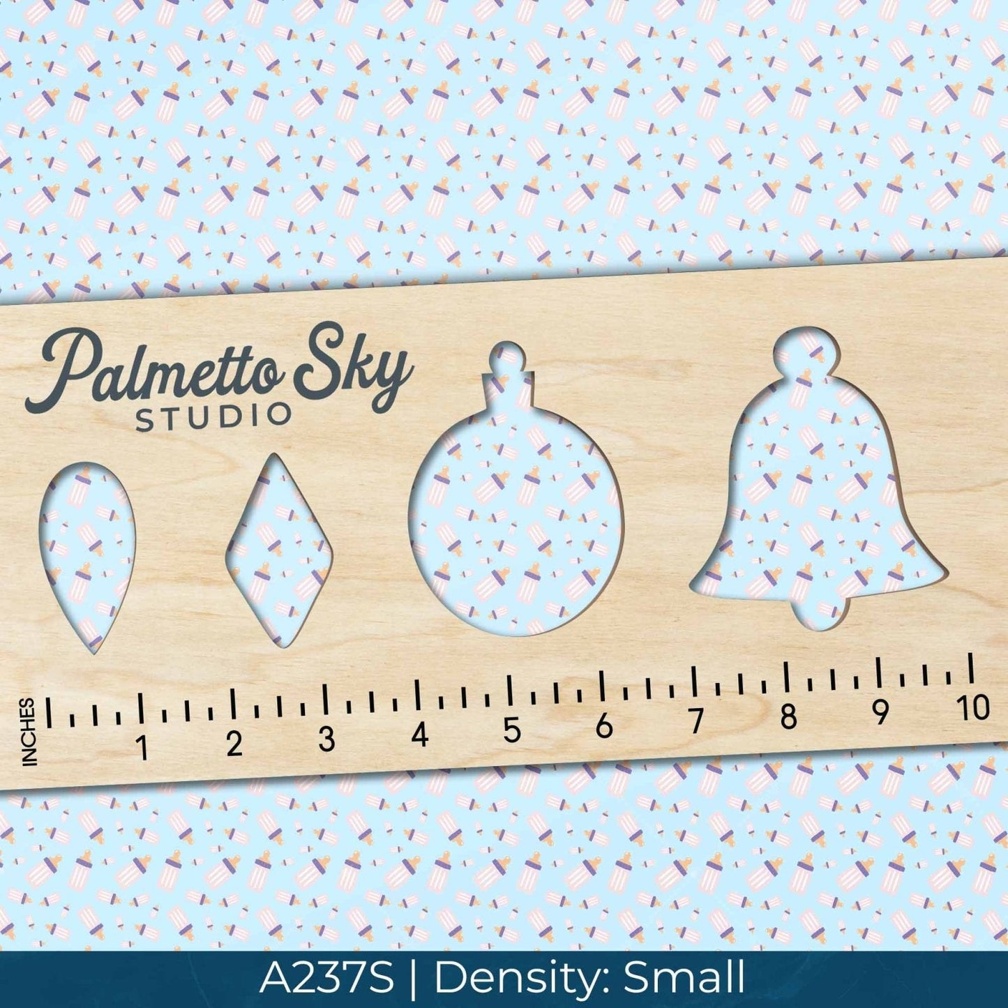 A237 Pink Blue Baby Bottles - Palmetto Sky Studio