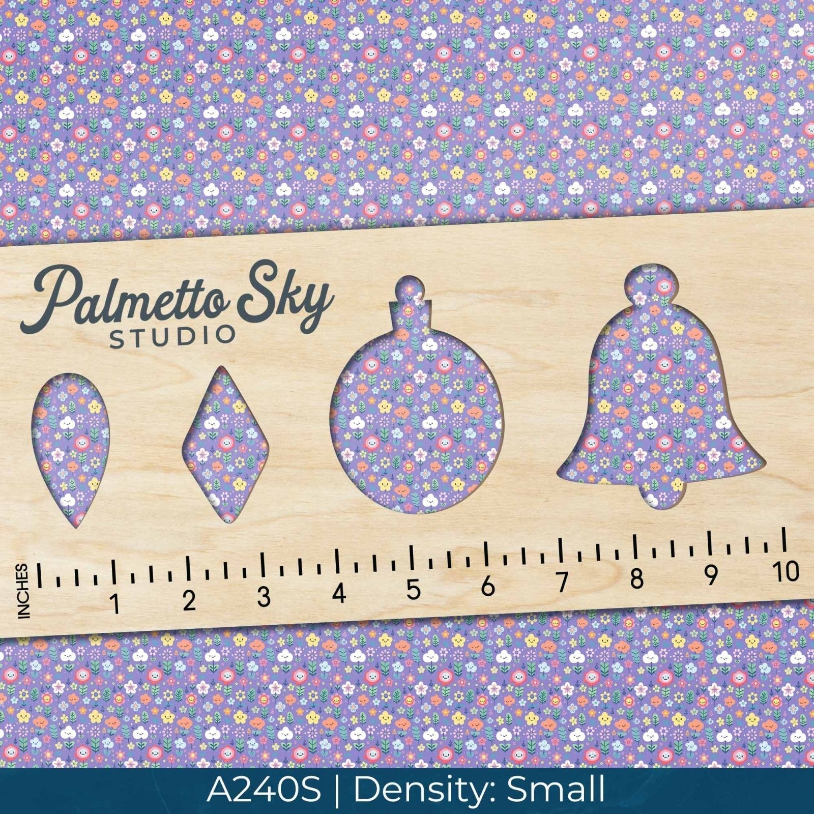 A240 Purple Flower Faces - Palmetto Sky Studio