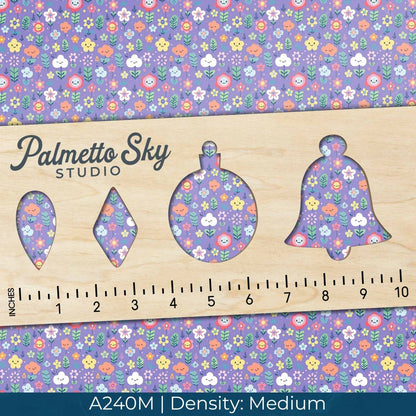 A240 Purple Flower Faces - Palmetto Sky Studio