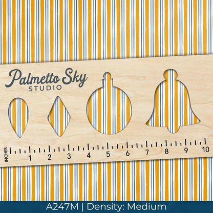 A247 Blue Yellow Stripes - Palmetto Sky Studio