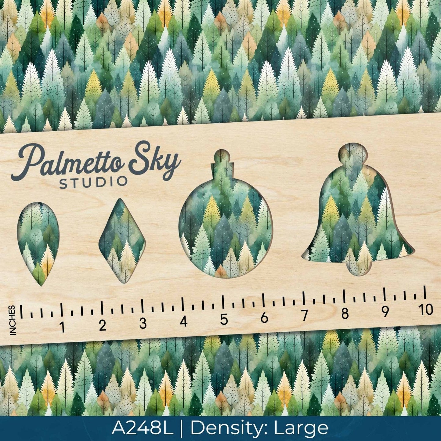 A248 Watercolor Forest Trees - Palmetto Sky Studio