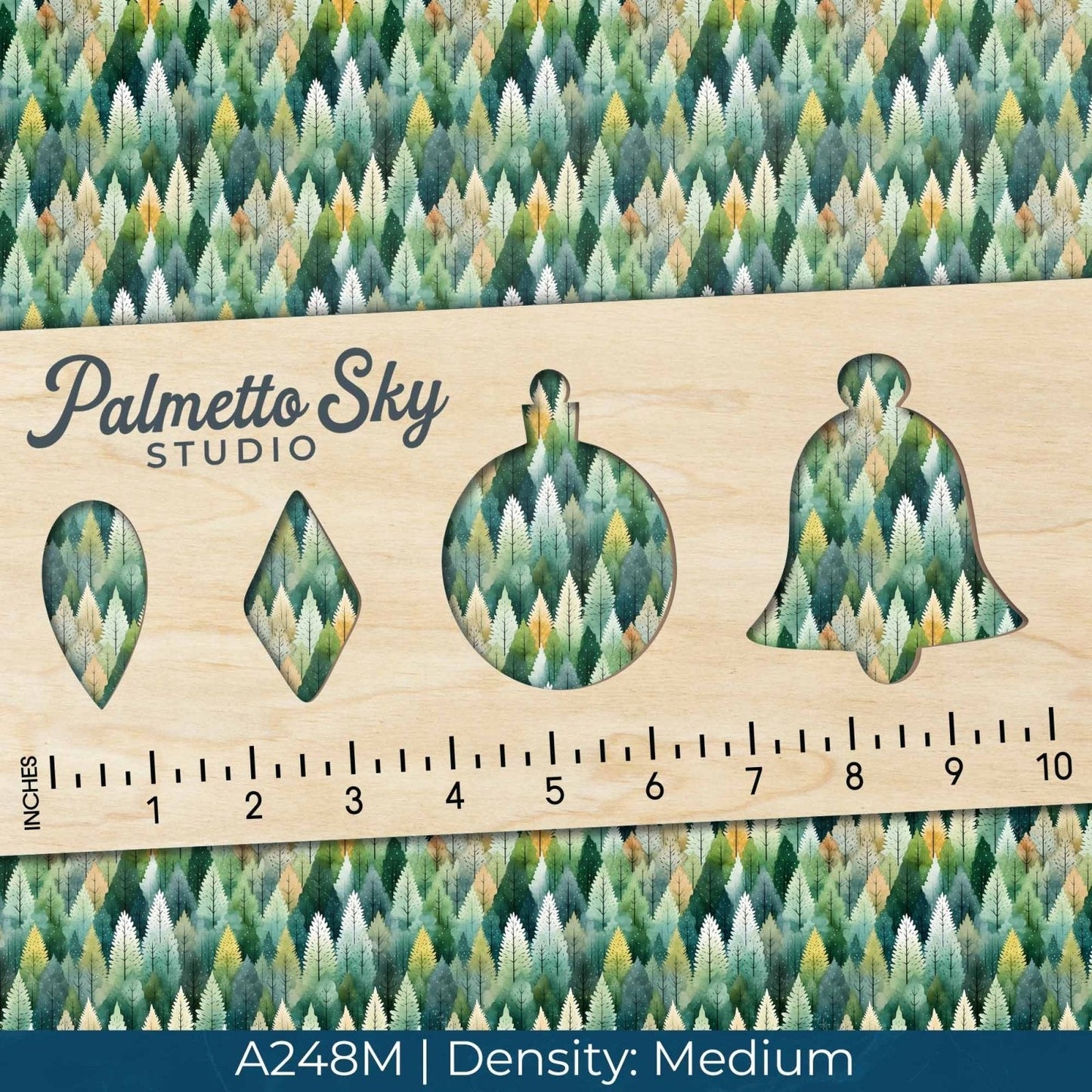 A248 Watercolor Forest Trees - Palmetto Sky Studio