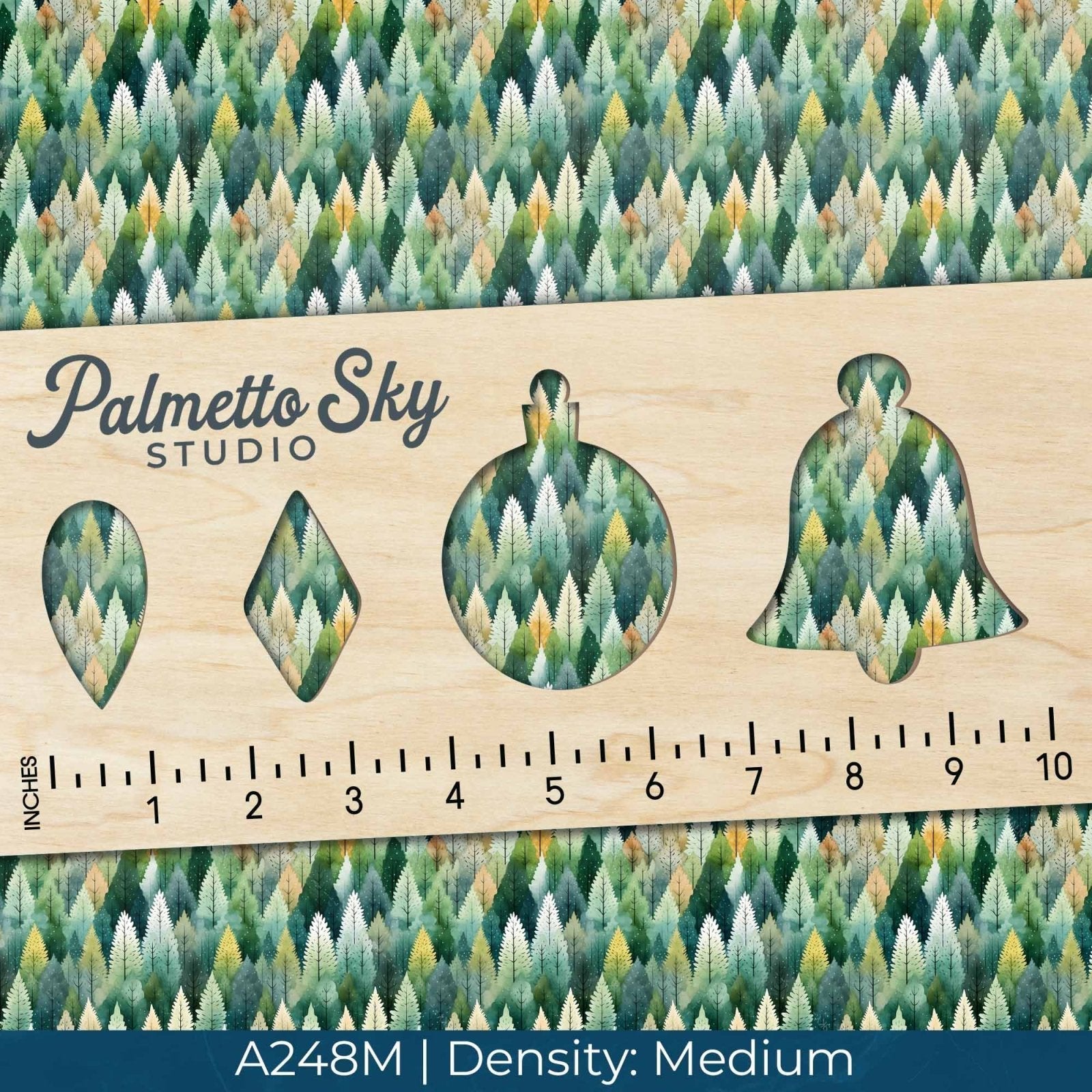 A248 Watercolor Forest Trees - Palmetto Sky Studio