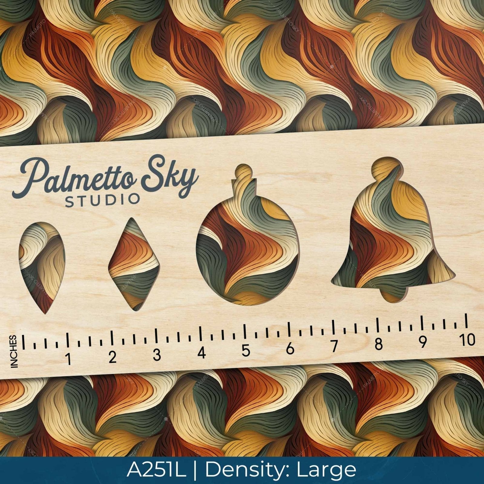 A251 Abstract Earth Tones - Palmetto Sky Studio