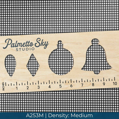 A253 Black Gingham Plaid - Palmetto Sky Studio