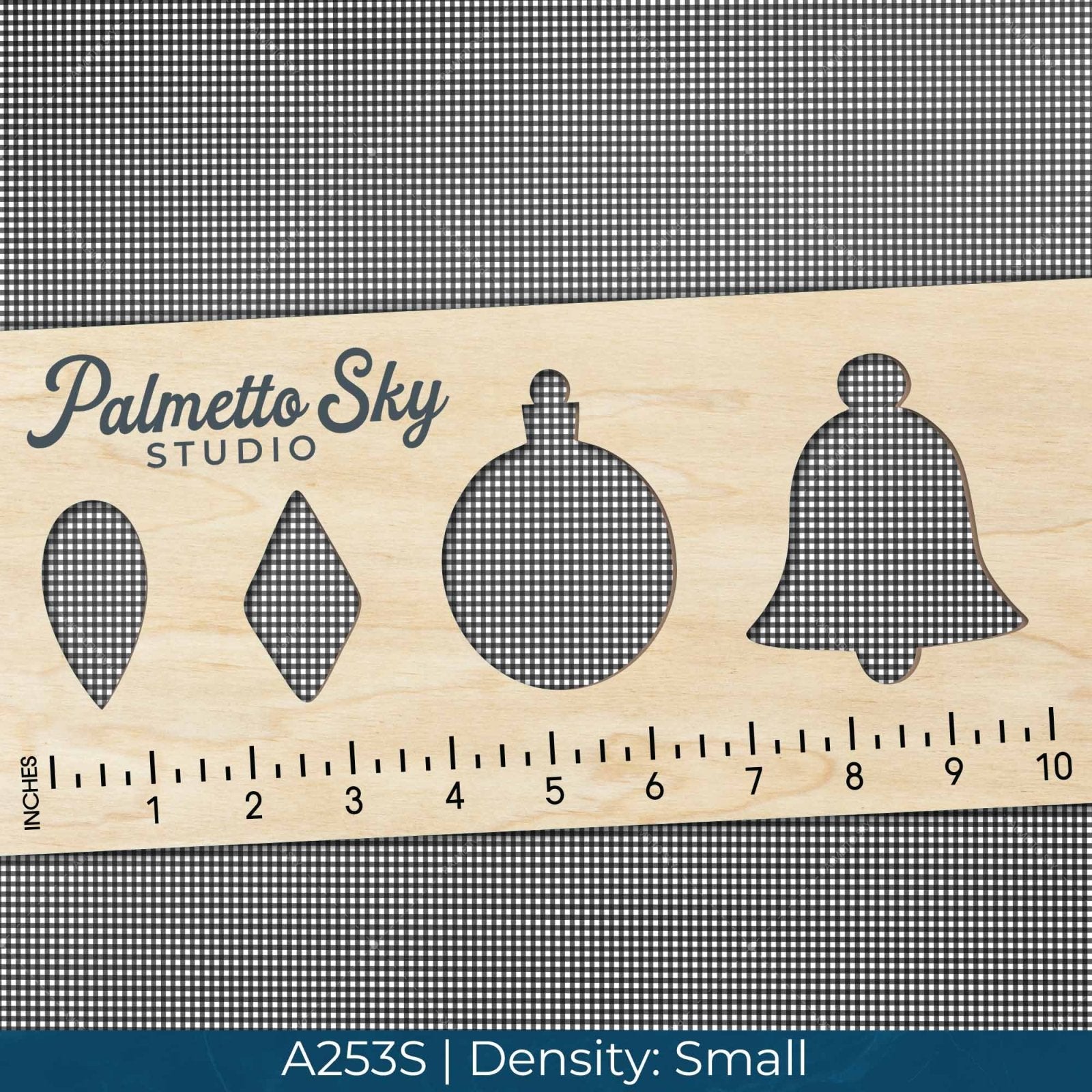 A253 Black Gingham Plaid - Palmetto Sky Studio