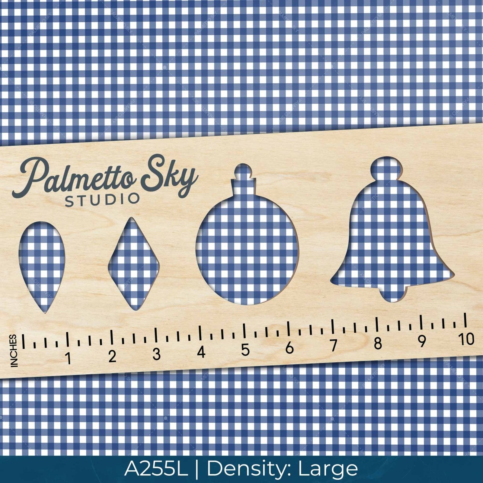 A255 Navy Gingham Plaid - Palmetto Sky Studio