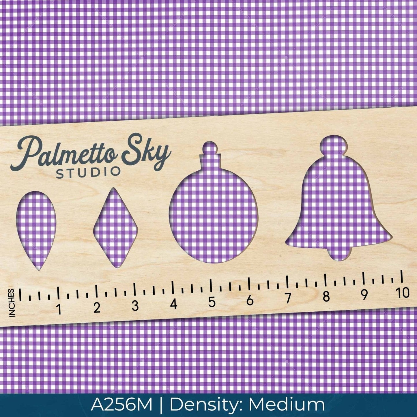 A256 Purple Gingham Plaid - Palmetto Sky Studio