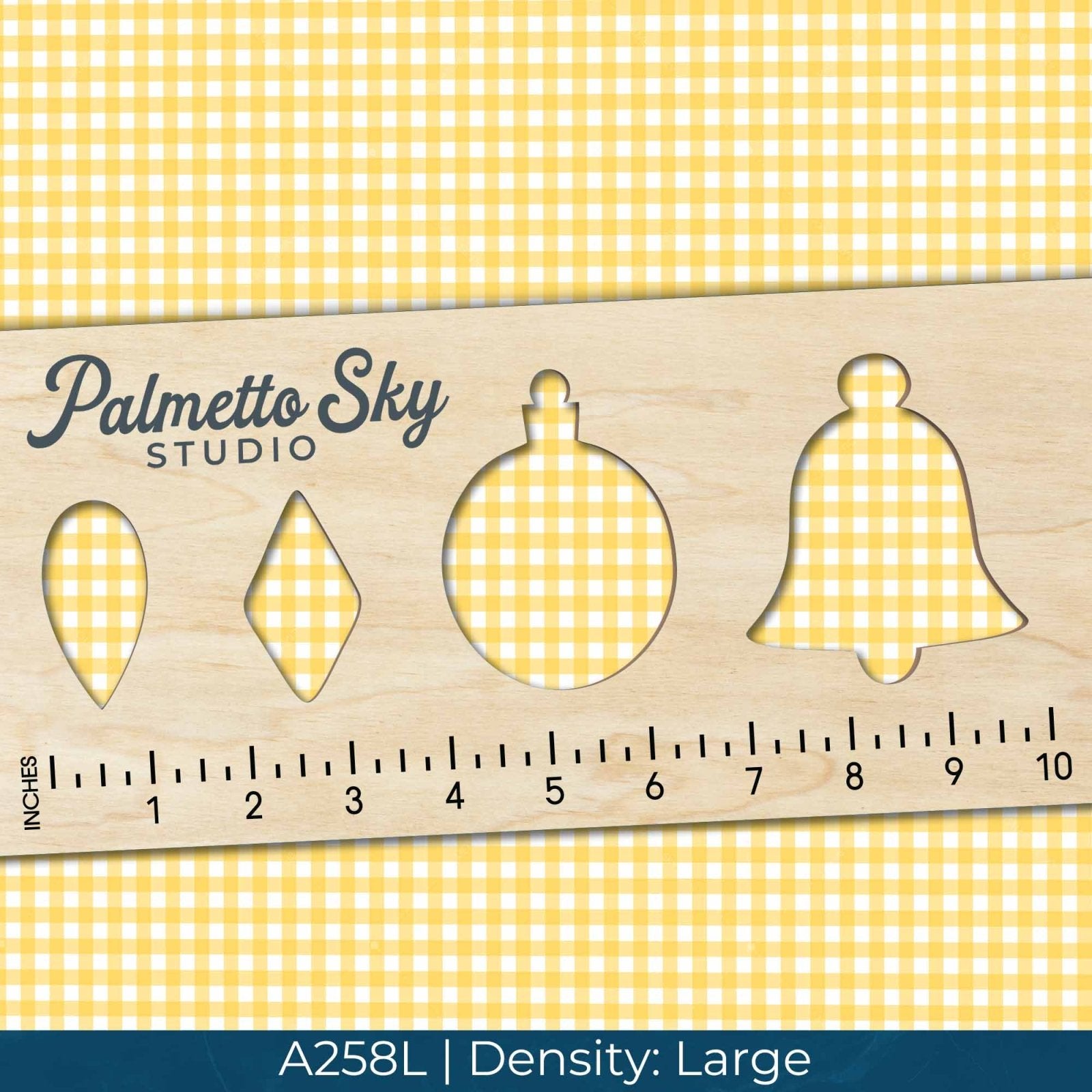 A258 Yellow Gingham Plaid - Palmetto Sky Studio