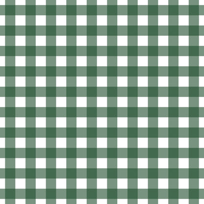 A259 Dark Green Gingham Plaid - Palmetto Sky Studio