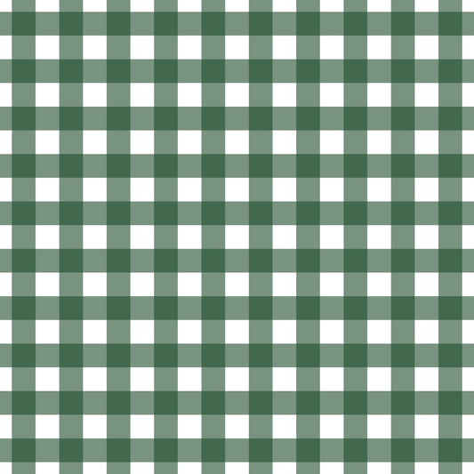 A259 Dark Green Gingham Plaid - Palmetto Sky Studio