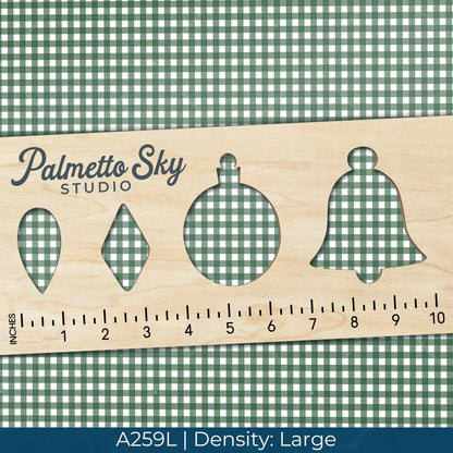 A259 Dark Green Gingham Plaid - Palmetto Sky Studio