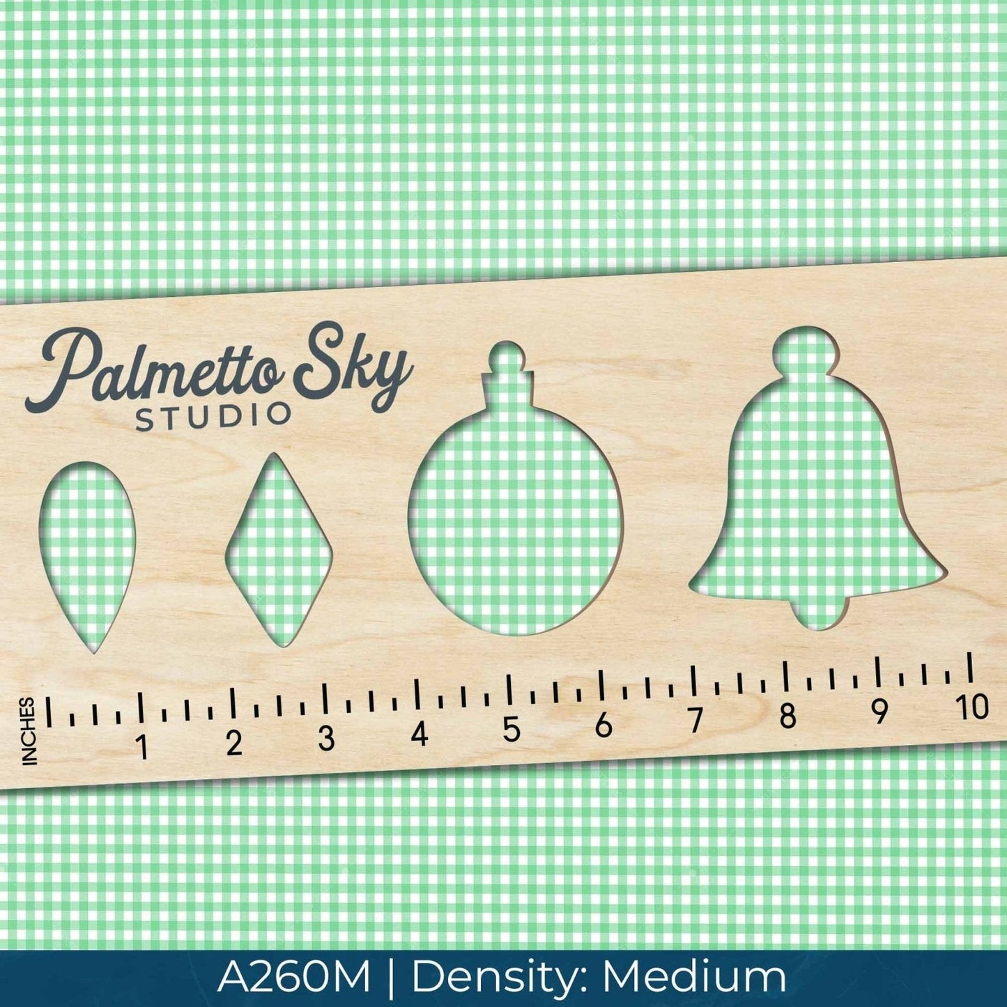 A260 Mint Green Gingham Plaid - Palmetto Sky Studio