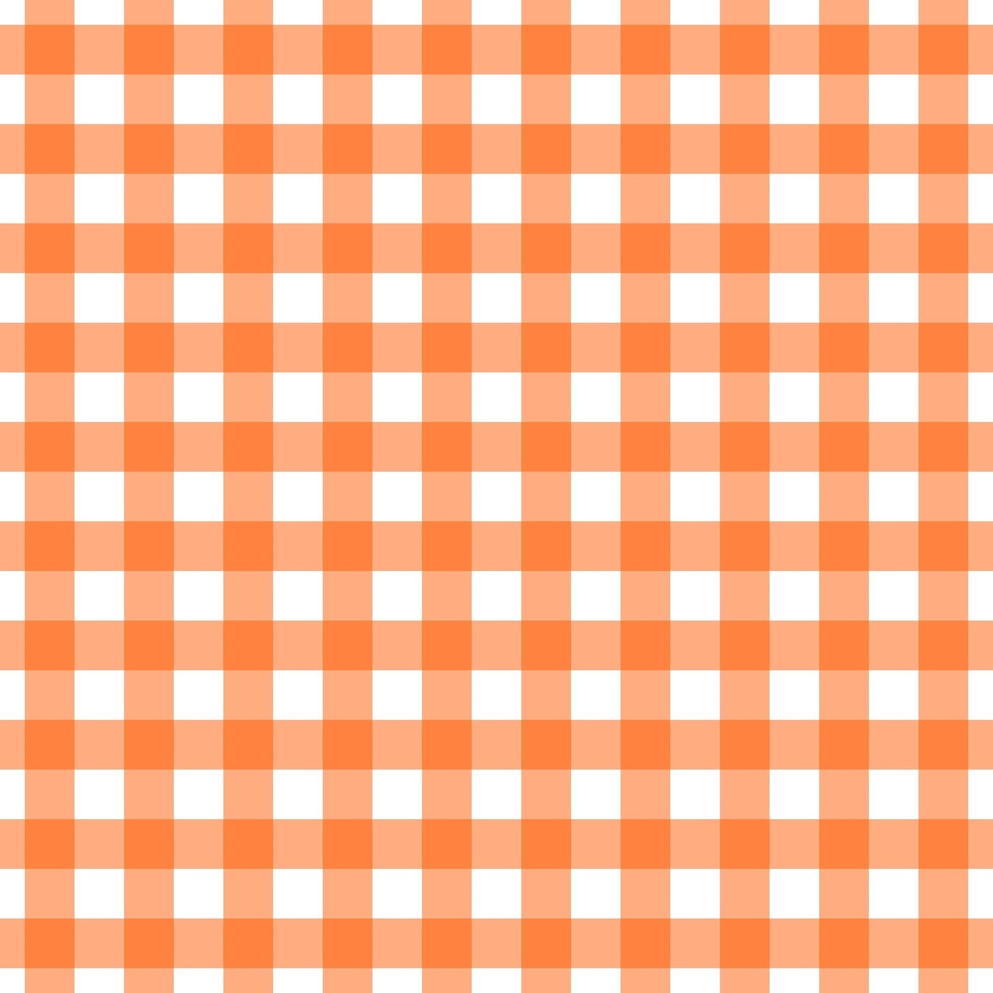 A261 Orange Gingham Plaid - Palmetto Sky Studio