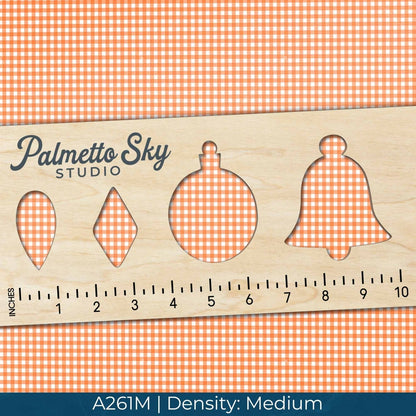 A261 Orange Gingham Plaid - Palmetto Sky Studio