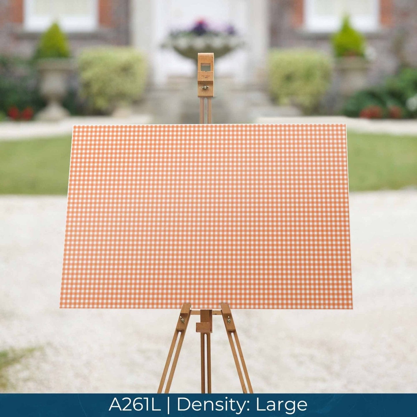 A261 Orange Gingham Plaid - Palmetto Sky Studio