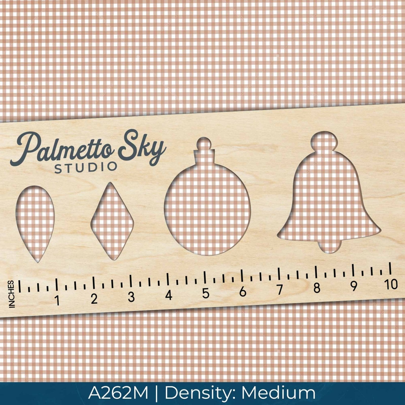 A262 Khaki Gingham Plaid - Palmetto Sky Studio