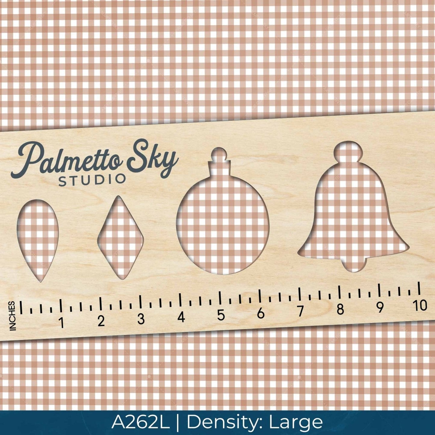 A262 Khaki Gingham Plaid - Palmetto Sky Studio