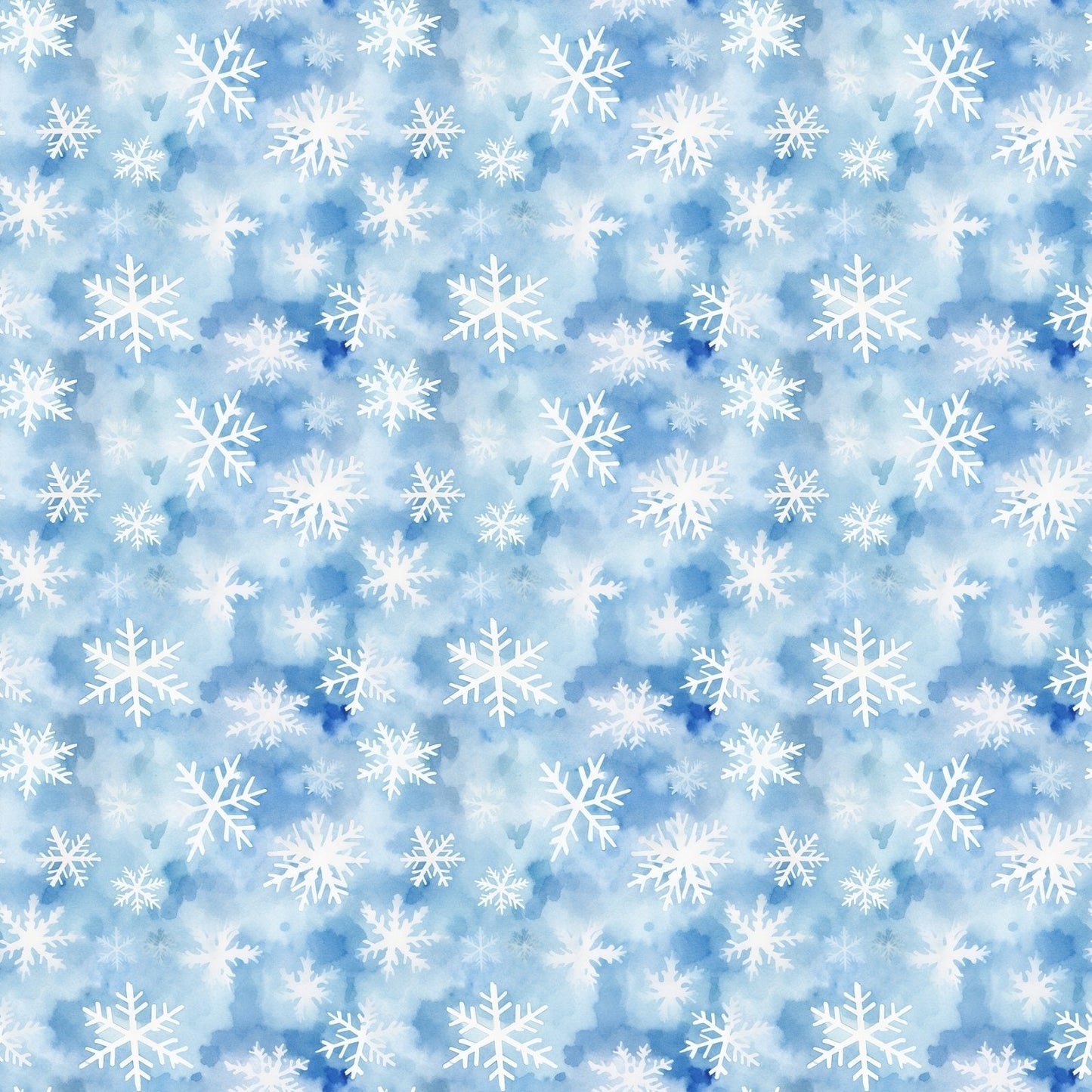 A263 Winter Watercolor Snowflakes - Palmetto Sky Studio