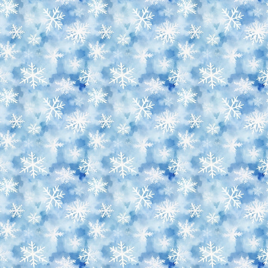 A263 Winter Watercolor Snowflakes - Palmetto Sky Studio