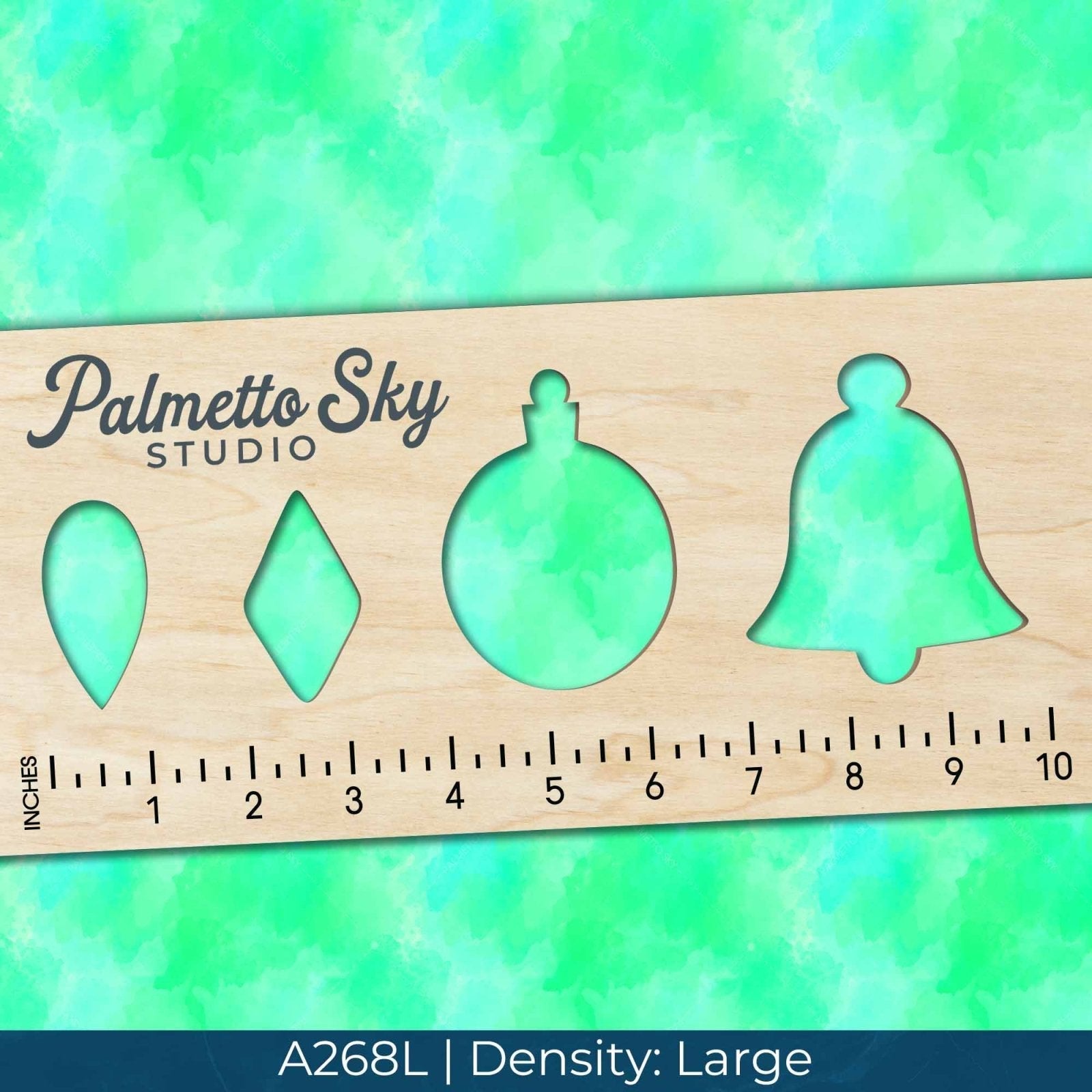 A268 Green Abstract Watercolor - Palmetto Sky Studio