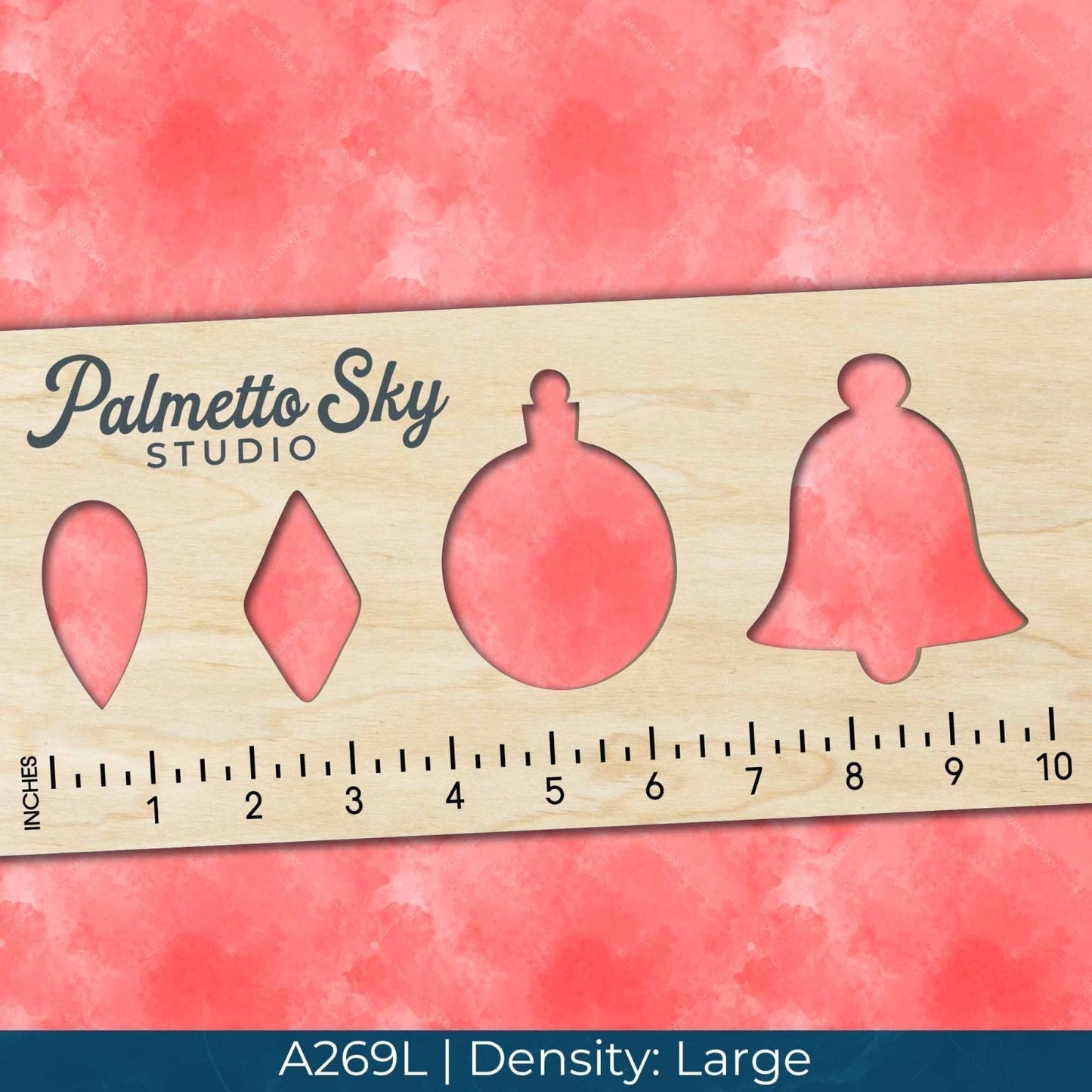 A269 Red Abstract Watercolor - Palmetto Sky Studio
